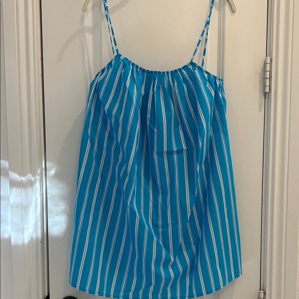 Faithful the brand Blue Striped Women's sundress/coverup size 4